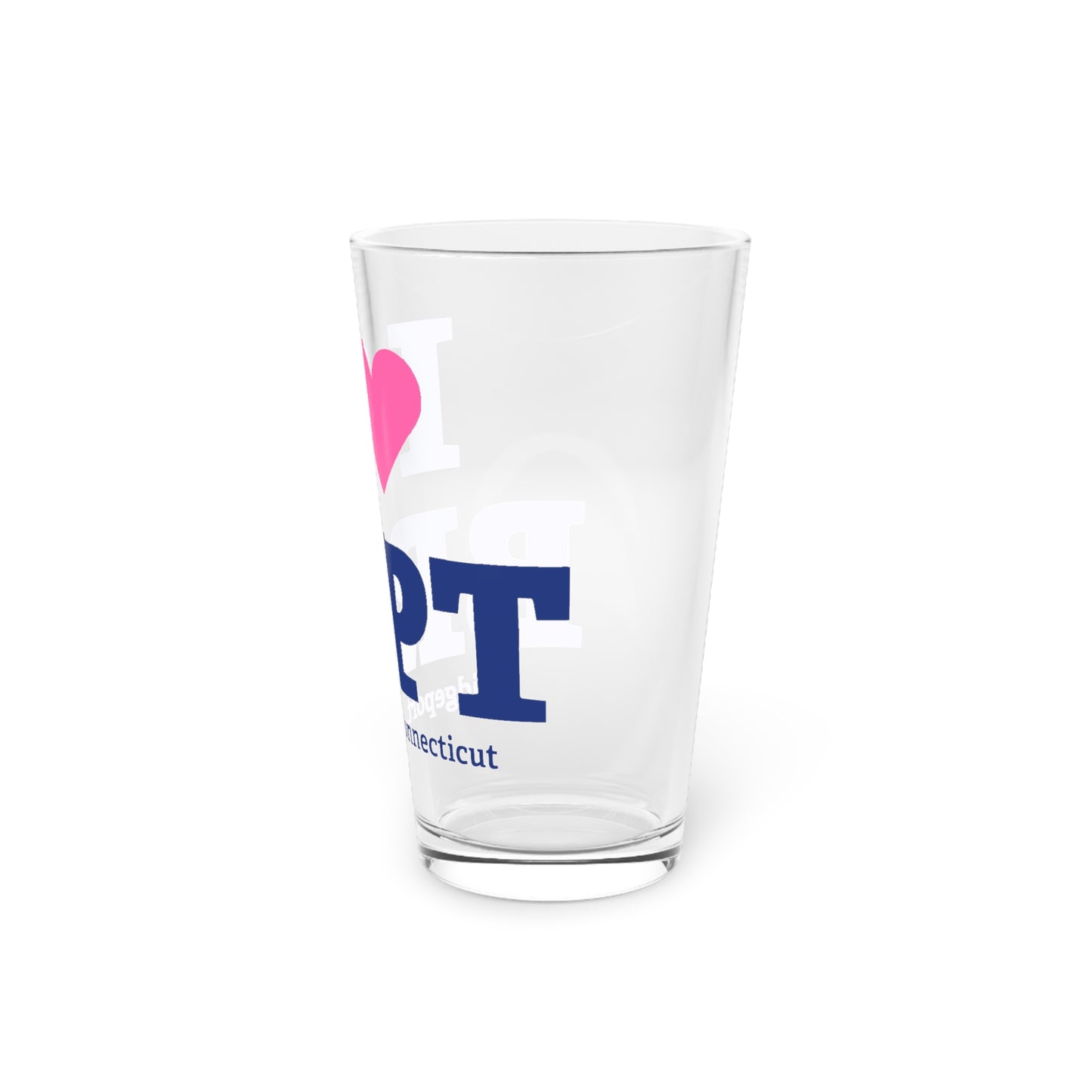 I Heart BRPT Pint Glass, 16oz