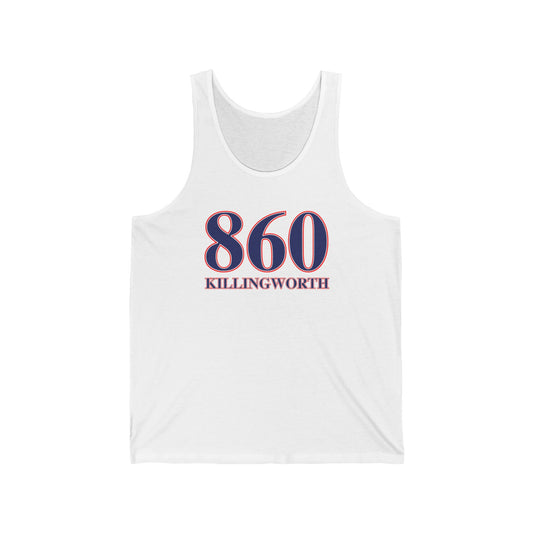 860 Killingworth Red White & Blue Unisex Jersey Tank Top