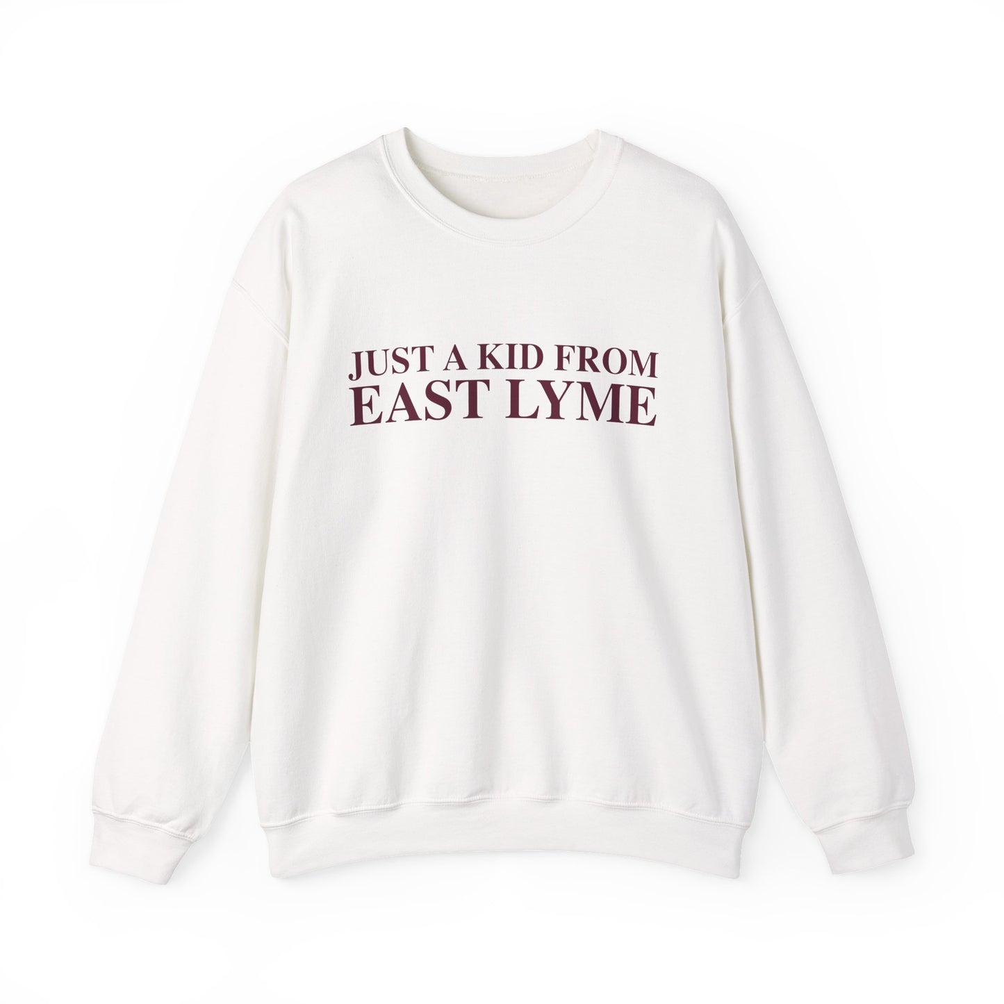 Just a kid from East Lyme Unisex Heavy Blend™ Crewneck Sweatshirt