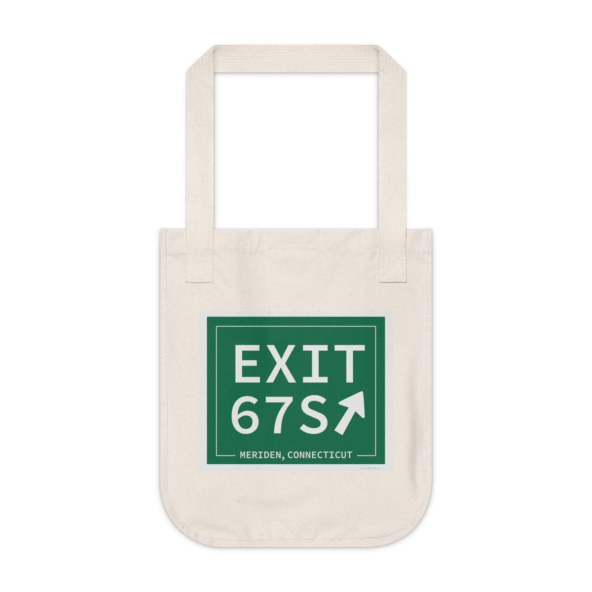 Vintage Exit 67S WCP Sign Organic Canvas Tote Bag