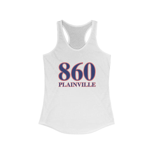 860 Plainville Red White & Blue Women's Ideal Racerback Tank Top