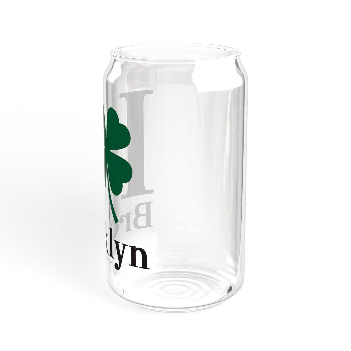 I Clover Brooklyn Sipper Glass, 16oz