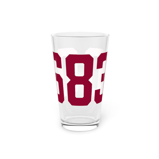 06830 - Greenwich Connecticut Zip Code Pint Glass, 16oz