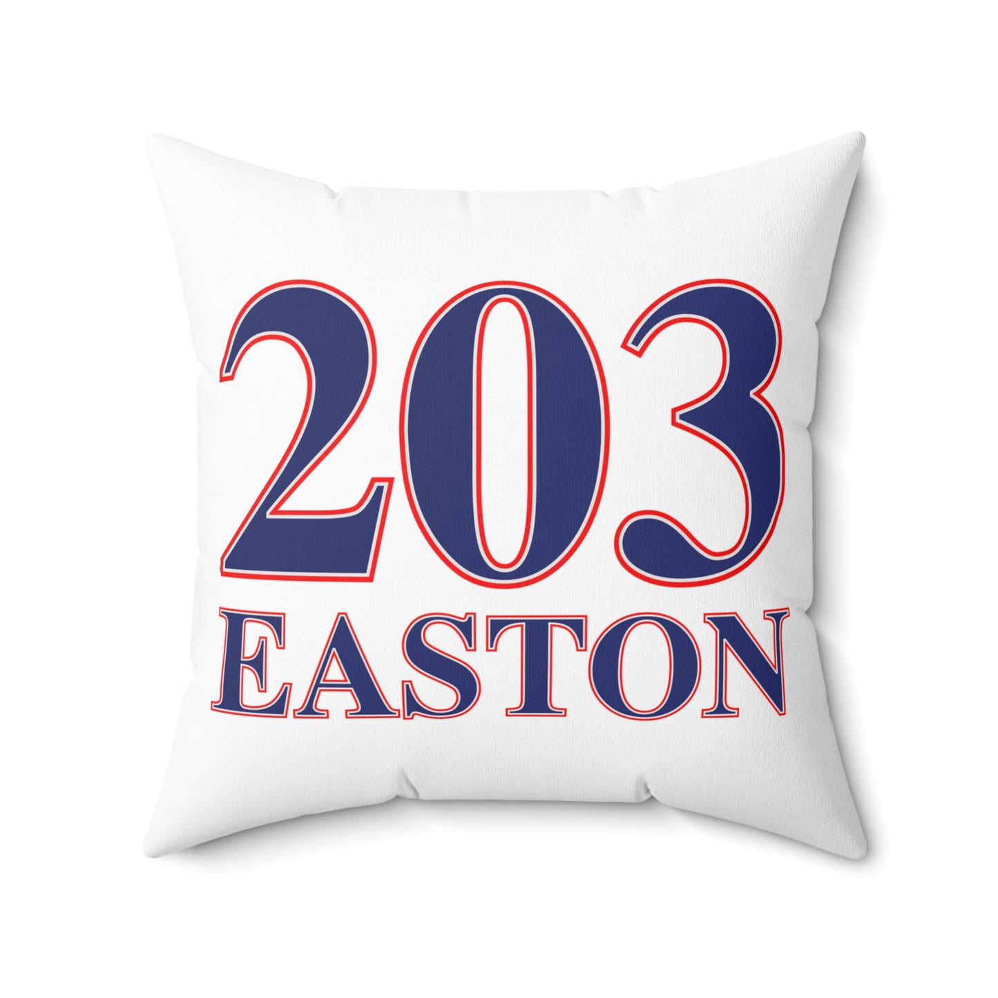 203 Easton Red White & Blue Spun Polyester Square Pillow