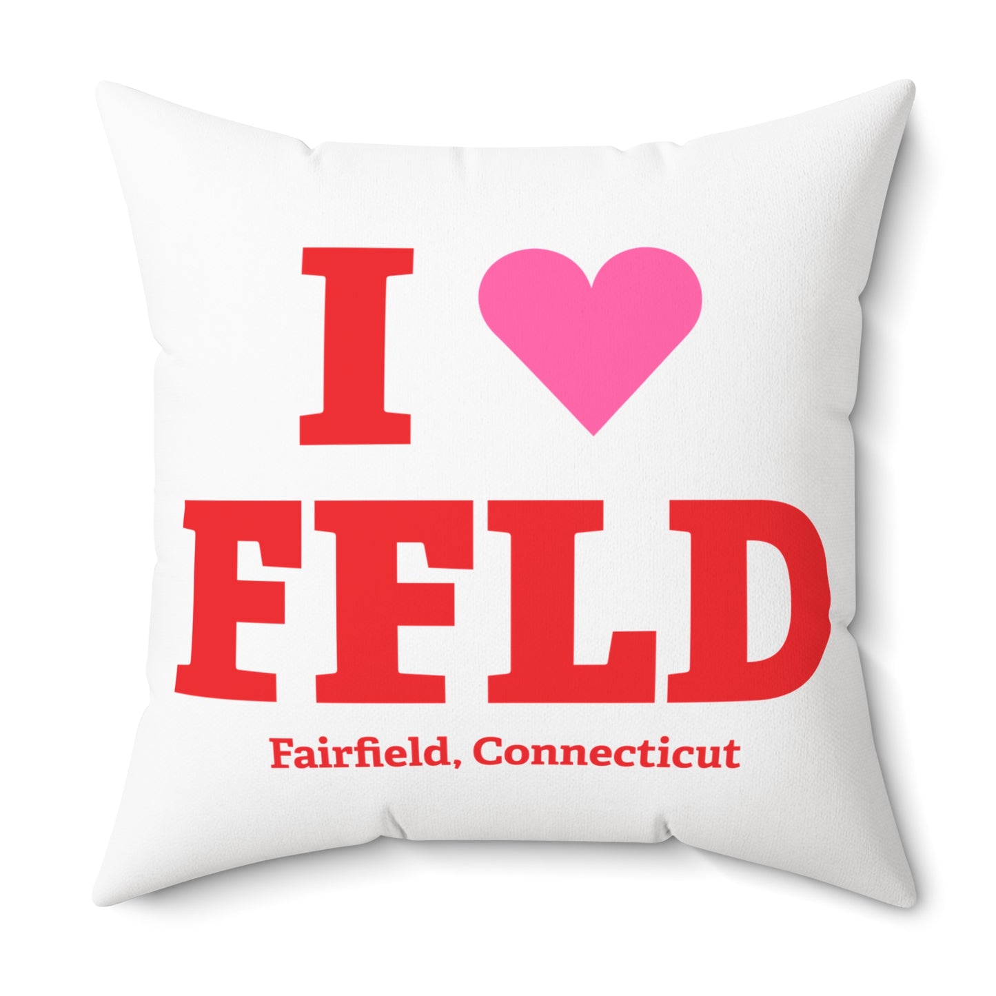 I Heart FFLD Spun Polyester Square Pillow