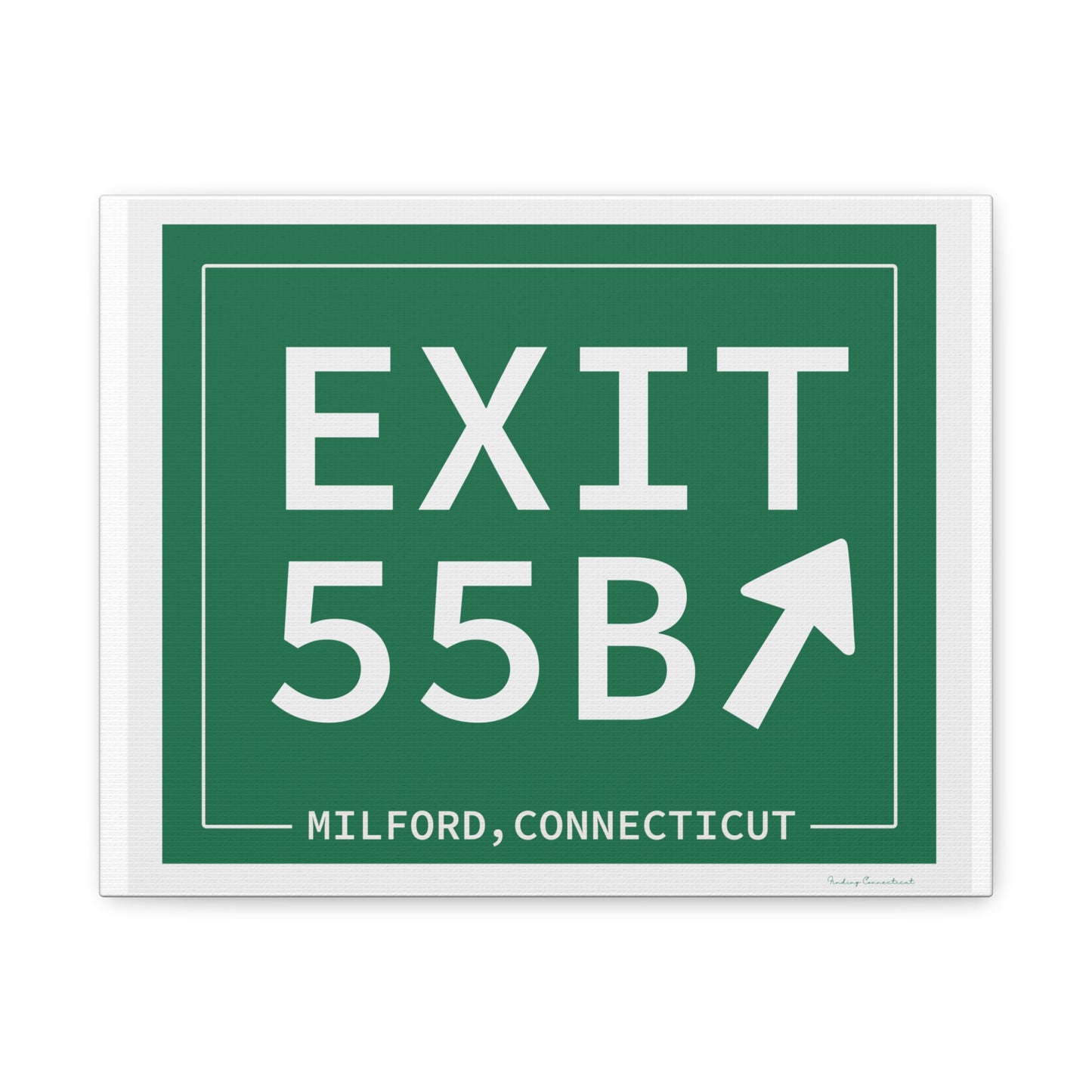 Vintage Exit 55B WCP Sign Matte Canvas, Stretched, 1.25"