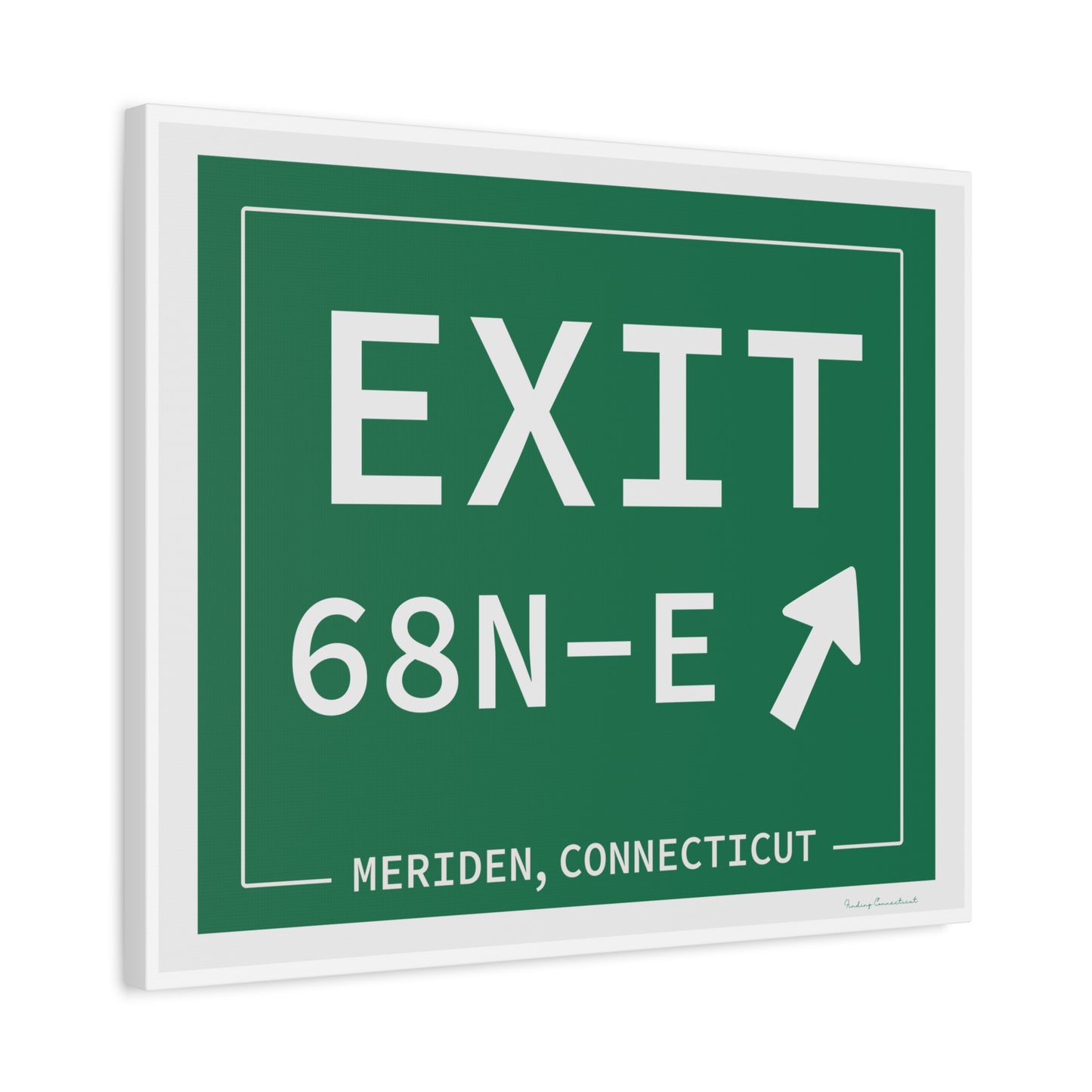 Vintage Exit 68N-E WCP Sign Matte Canvas, Stretched, 1.25"