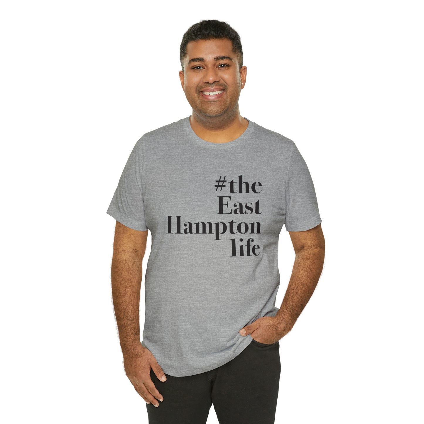 #theeasthamptonlife Unisex Jersey Short Sleeve T-Shirt