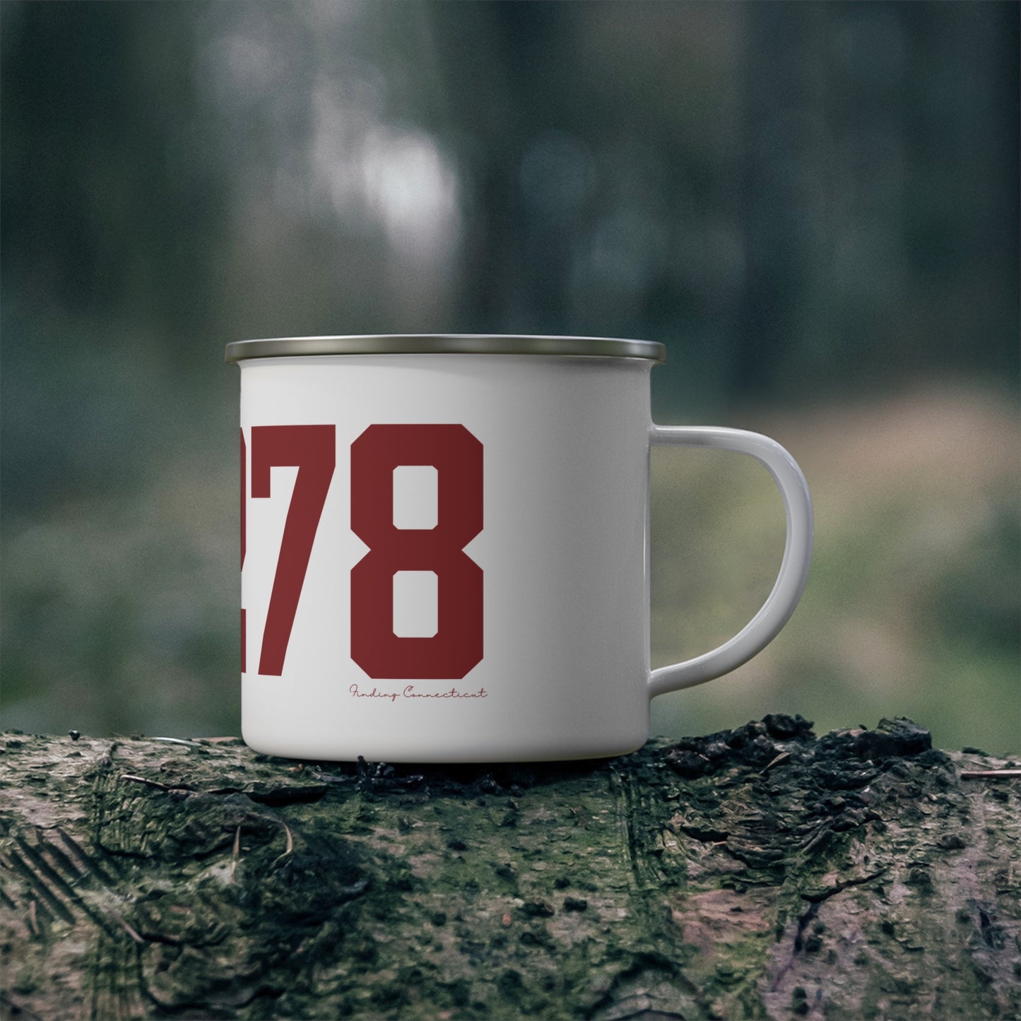 06278 Ashford Connecticut Zip Code Enamel Camping Mug