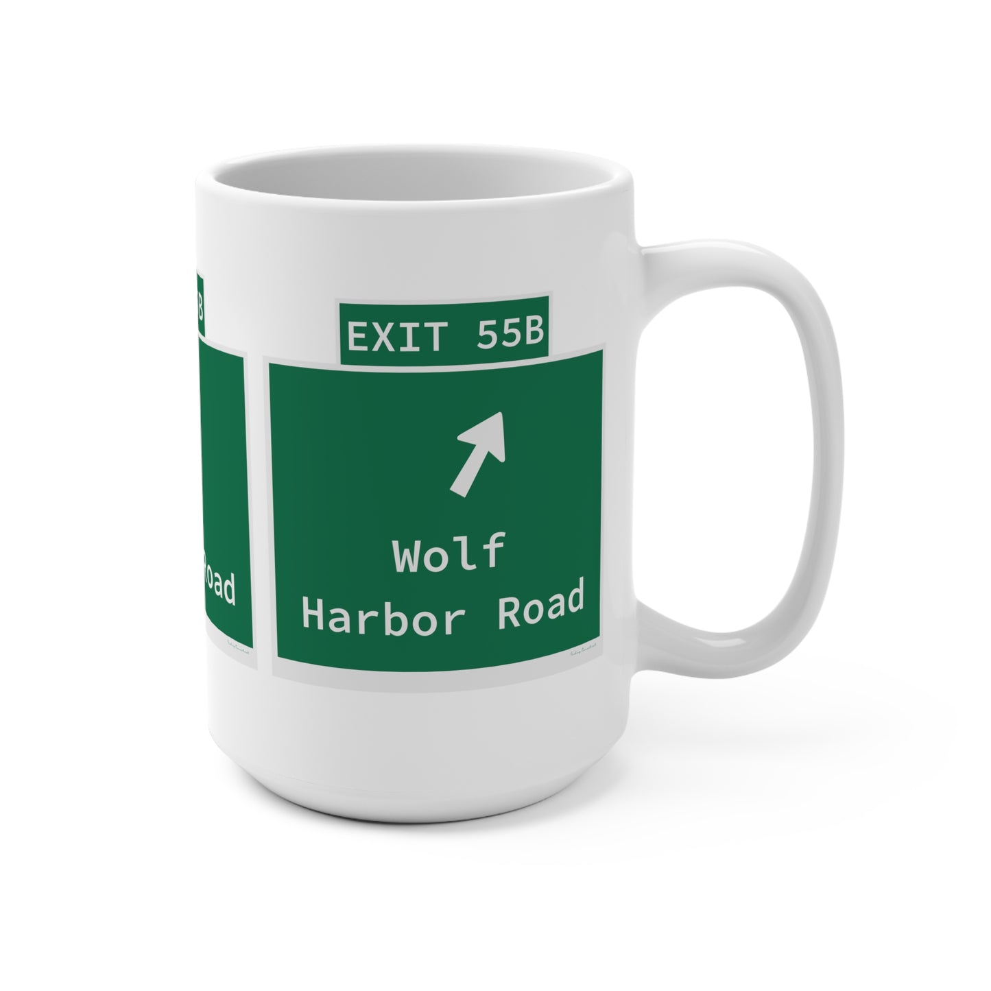 Vintage WCP Exit 55B Sign Mug 15oz