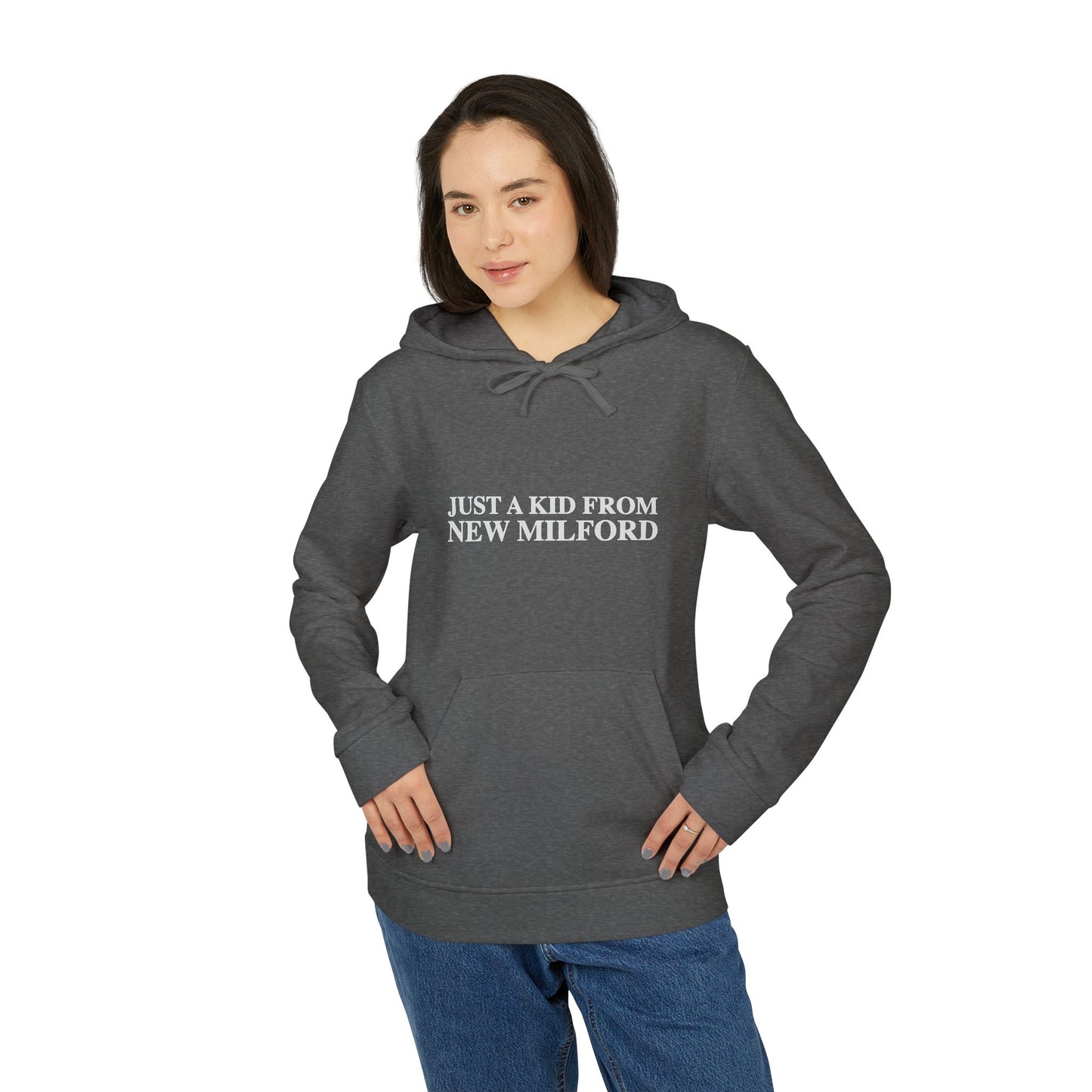 Just a kid from New Milford adidas Unisex Fleece Hoodie