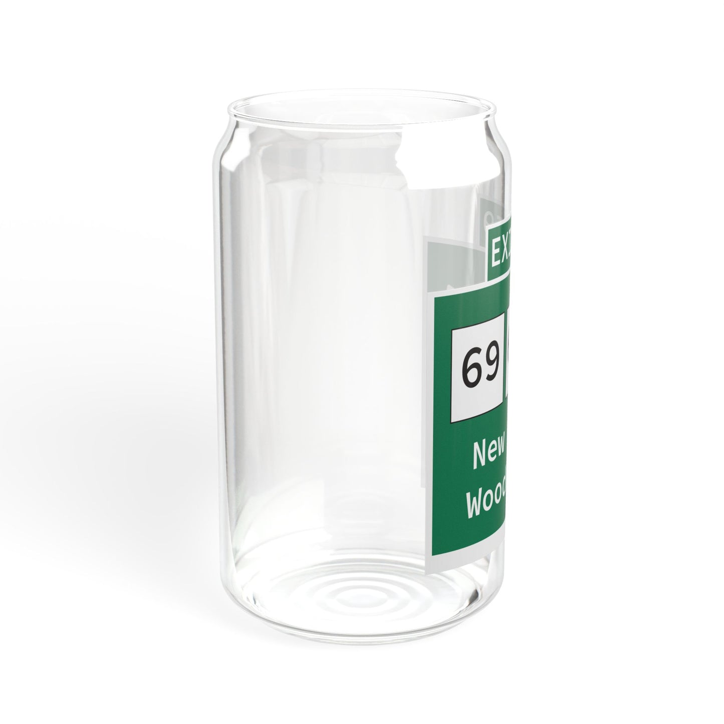 Vintage WCP Exit 59 Sign Sipper Glass, 16oz