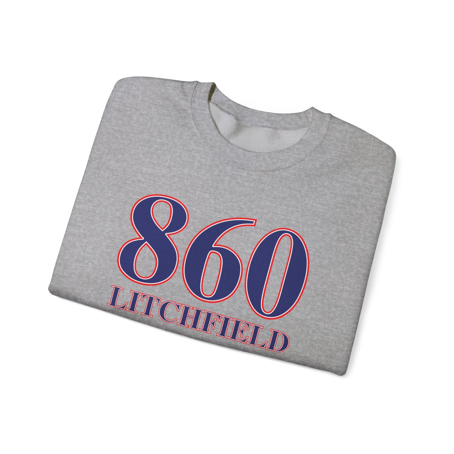 860 Litchfield Red White & Blue Unisex Heavy Blend™ Crewneck Sweatshirt