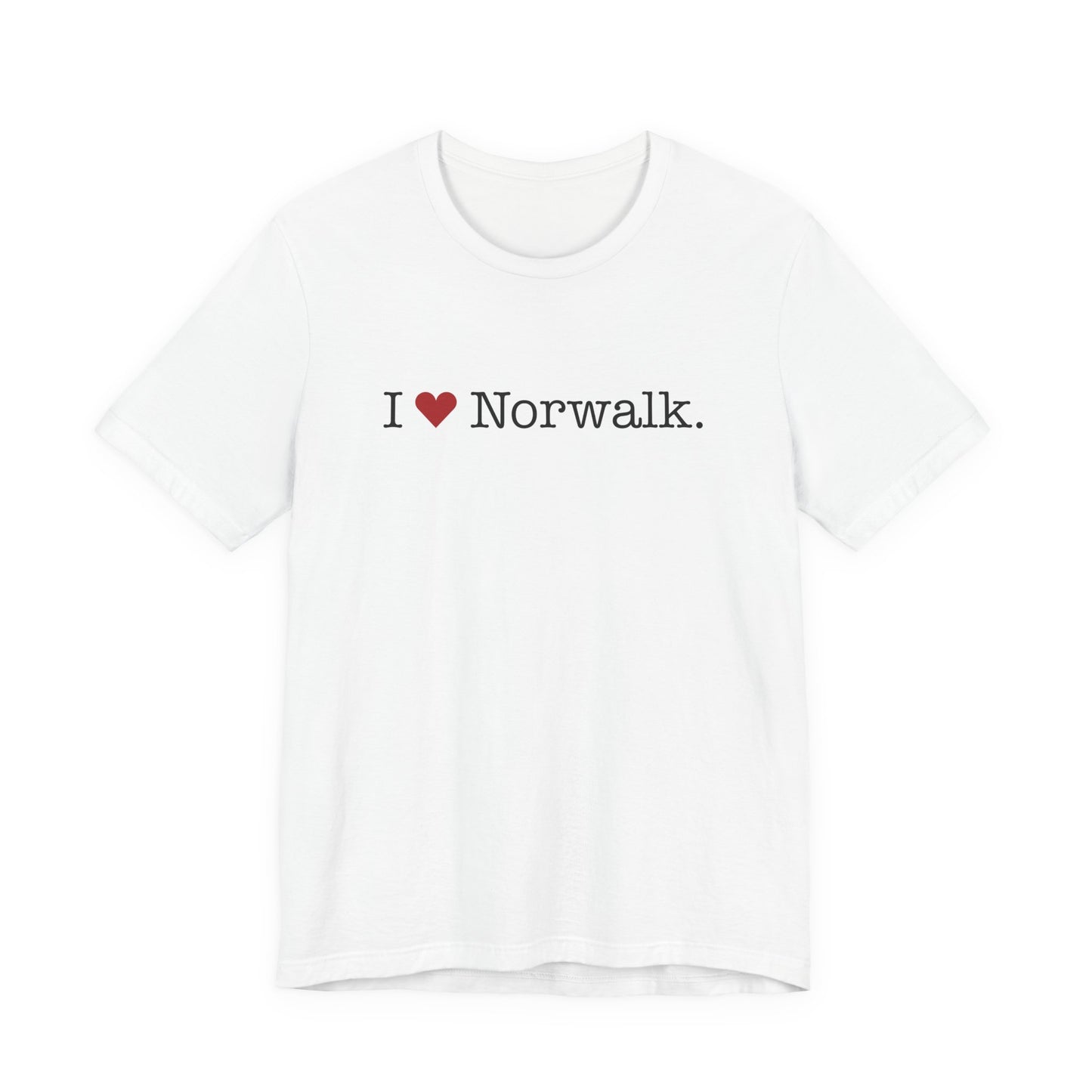 I Heart Norwalk. Unisex Jersey Short Sleeve T-Shirt