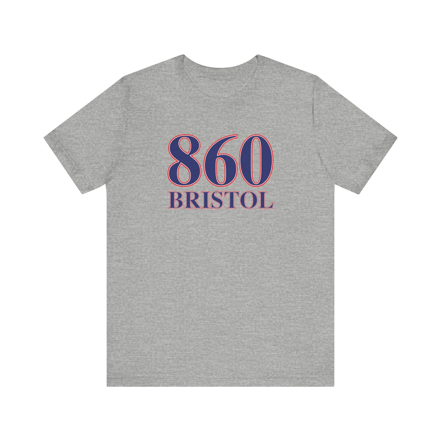 860 Bristol Red White & Blue Unisex Jersey Short Sleeve T-Shirt