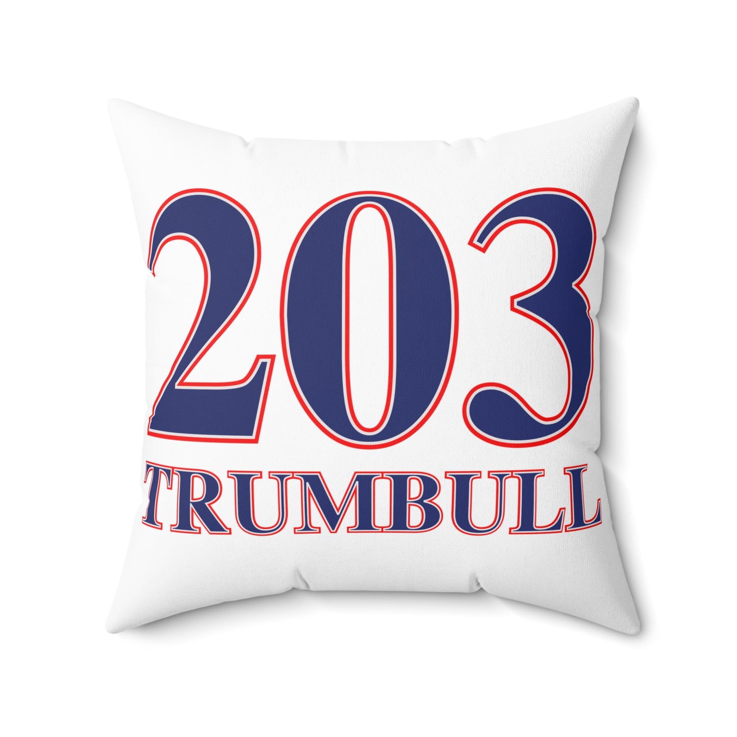 203 Trumbull Red White & Blue Spun Polyester Square Pillow