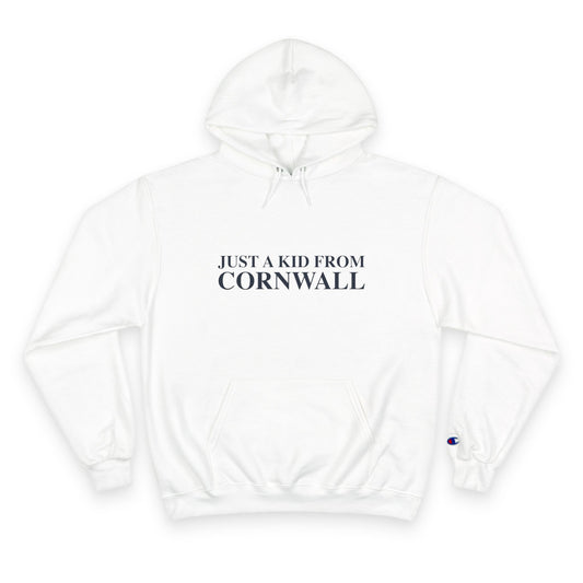 Just a kid from Cornwall Champion Hoodie
