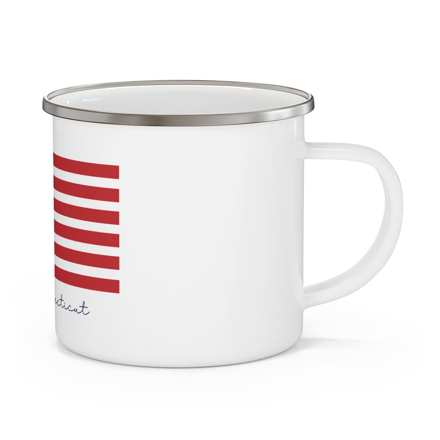 Oxford Connecticut Flag Enamel Camping Mug