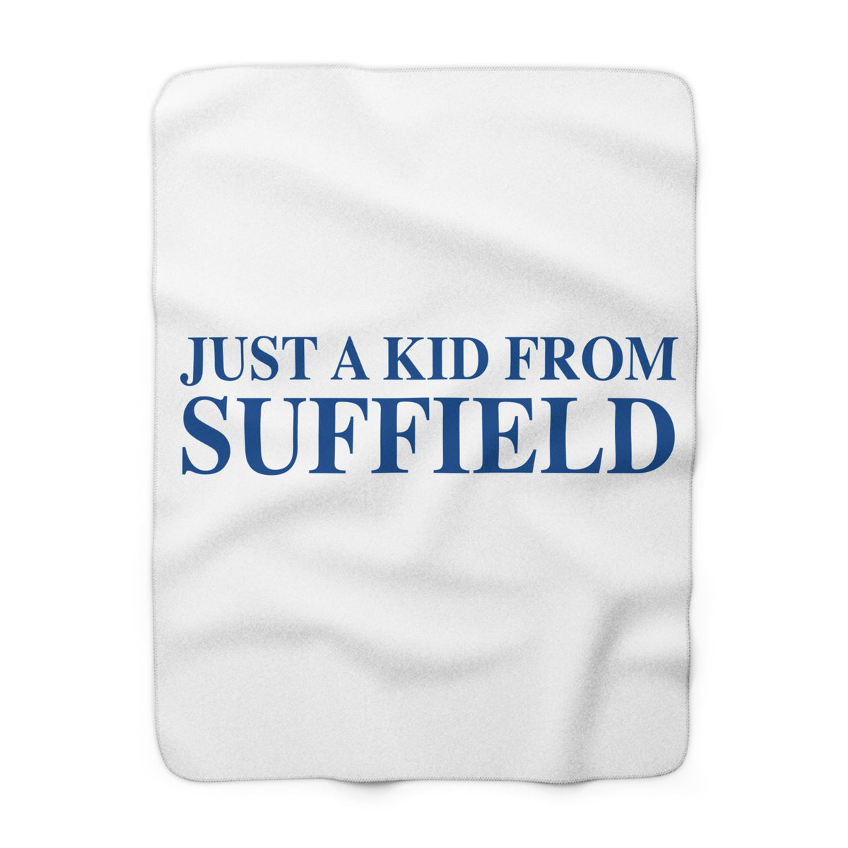 Just a kid from Suffield Sherpa Fleece Blanket