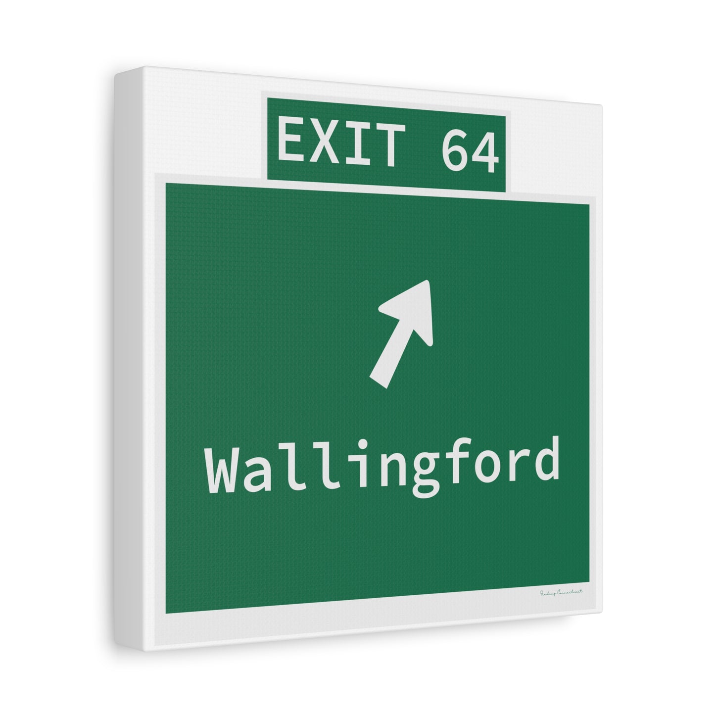 Vintage WCP Exit 64 Sign Matte Canvas, Stretched, 1.25"