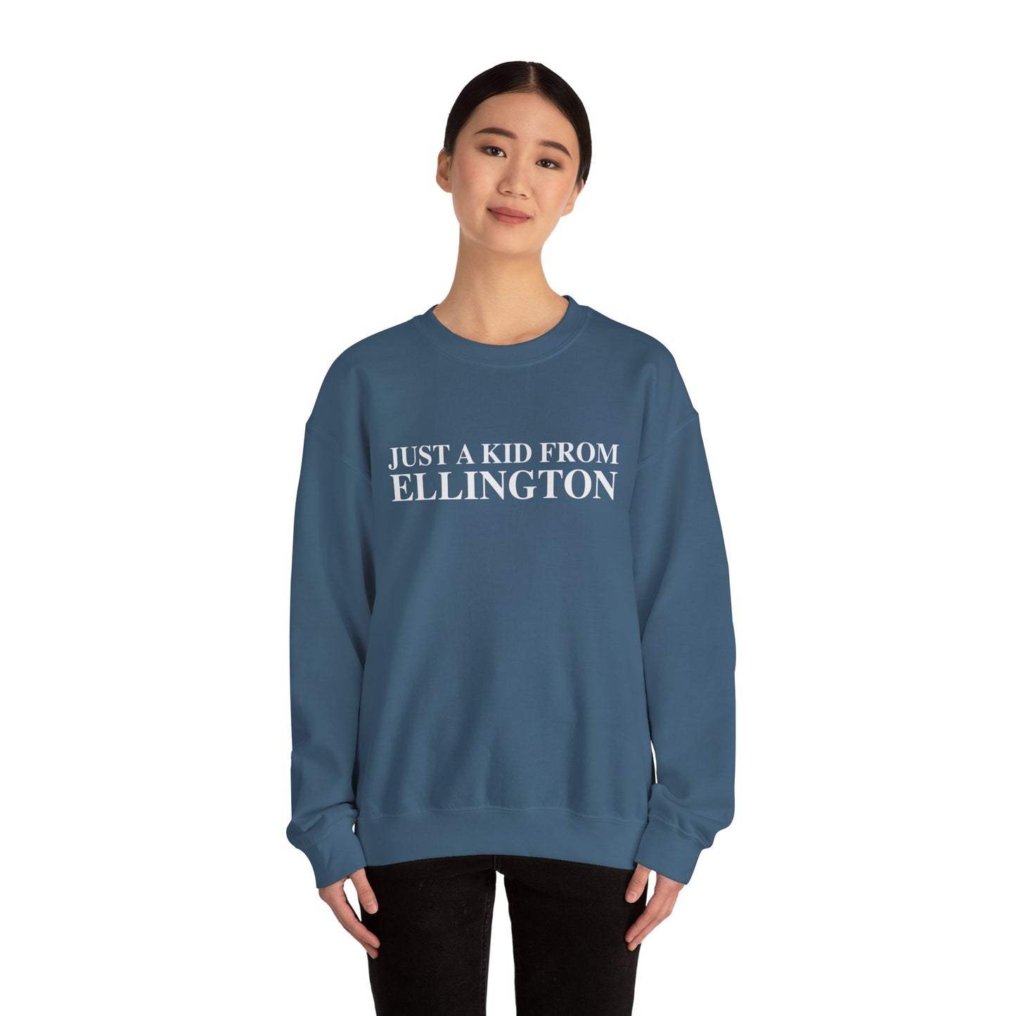 Just a kid from Ellington Unisex Heavy Blend™ Crewneck Sweatshirt