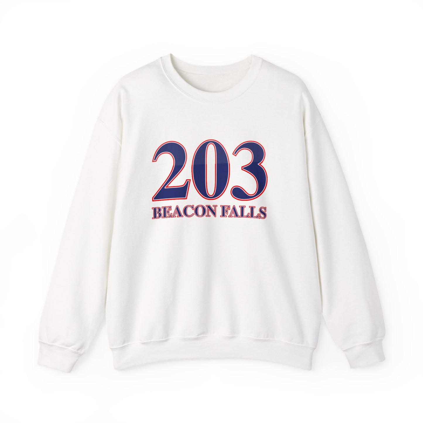 203 Beacon Falls Red White & Blue Unisex Heavy Blend™ Crewneck Sweatshirt