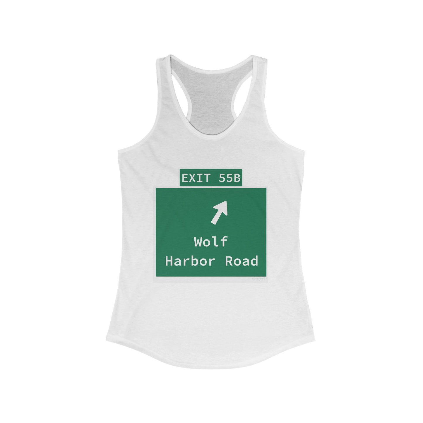 Vintage WCP Exit 55B Sign Women's Ideal Racerback Tank Top