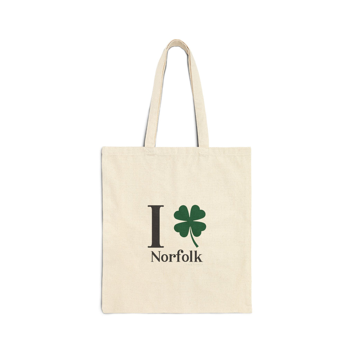 I Clover Norfolk Cotton Canvas Tote Bag