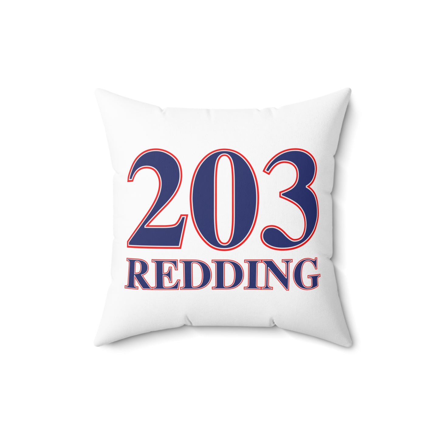 203 Redding Red White & Blue Spun Polyester Square Pillow