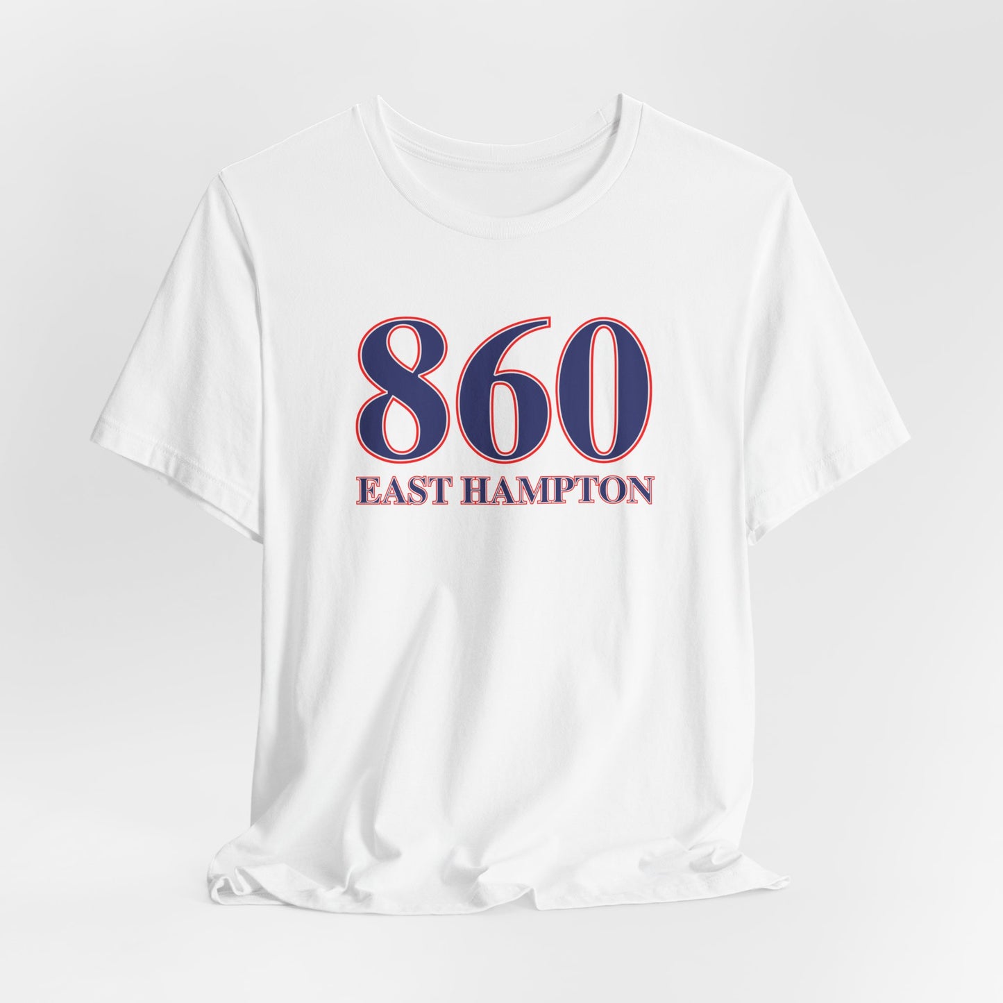 860 East Hampton Red White & Blue Unisex Jersey Short Sleeve T-Shirt