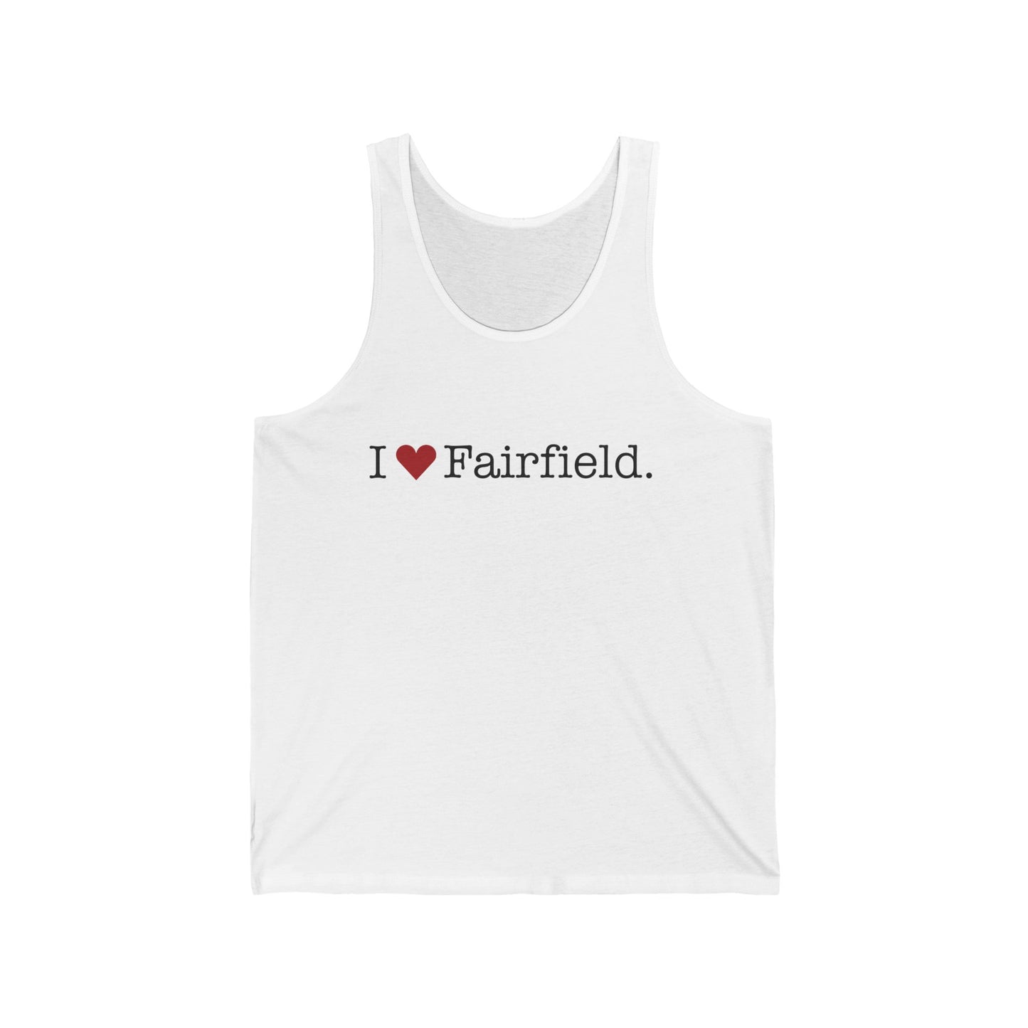 I Heart Fairfield. Unisex Jersey Tank Top