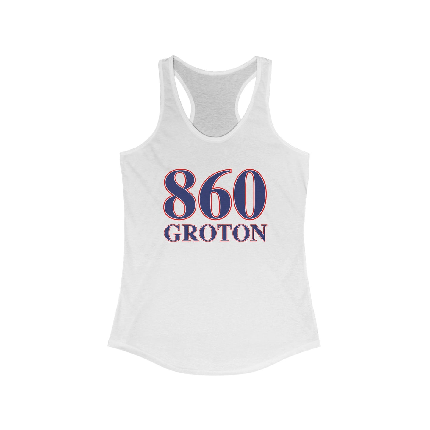860 Groton Red White & Blue Women's Ideal Racerback Tank Top