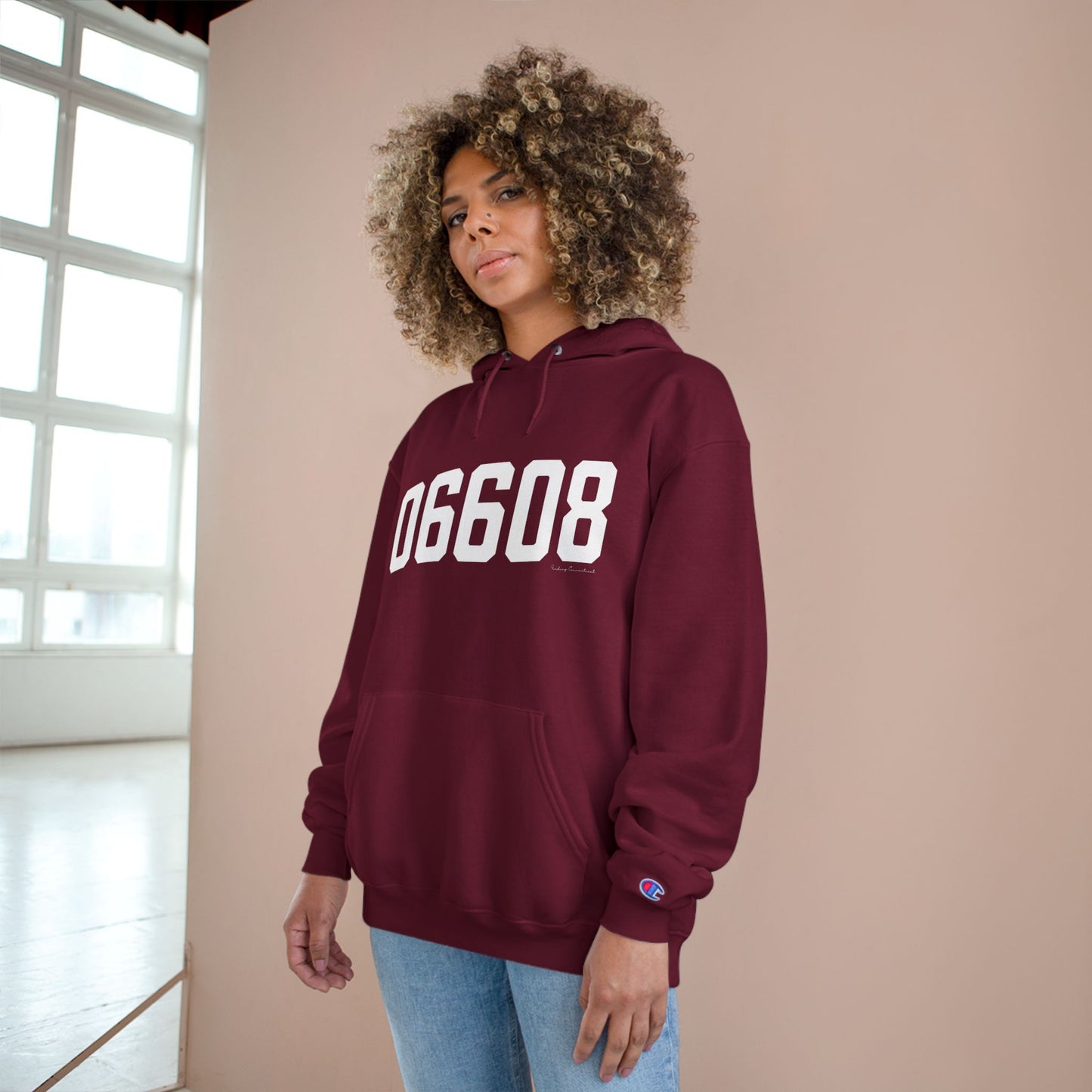 06608 Bridgeport CT Zip Code Champion Hoodie Sweatshirt