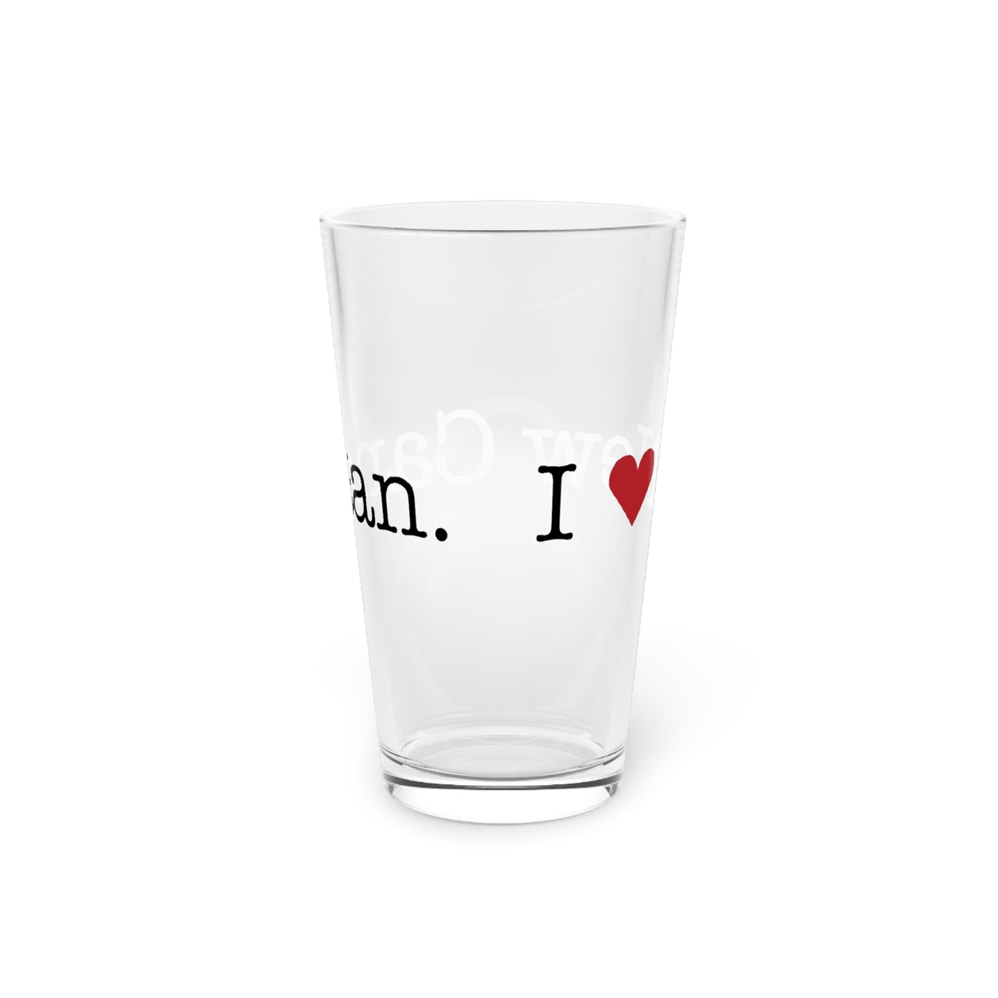 I Heart New Canaan. Pint Glass, 16oz