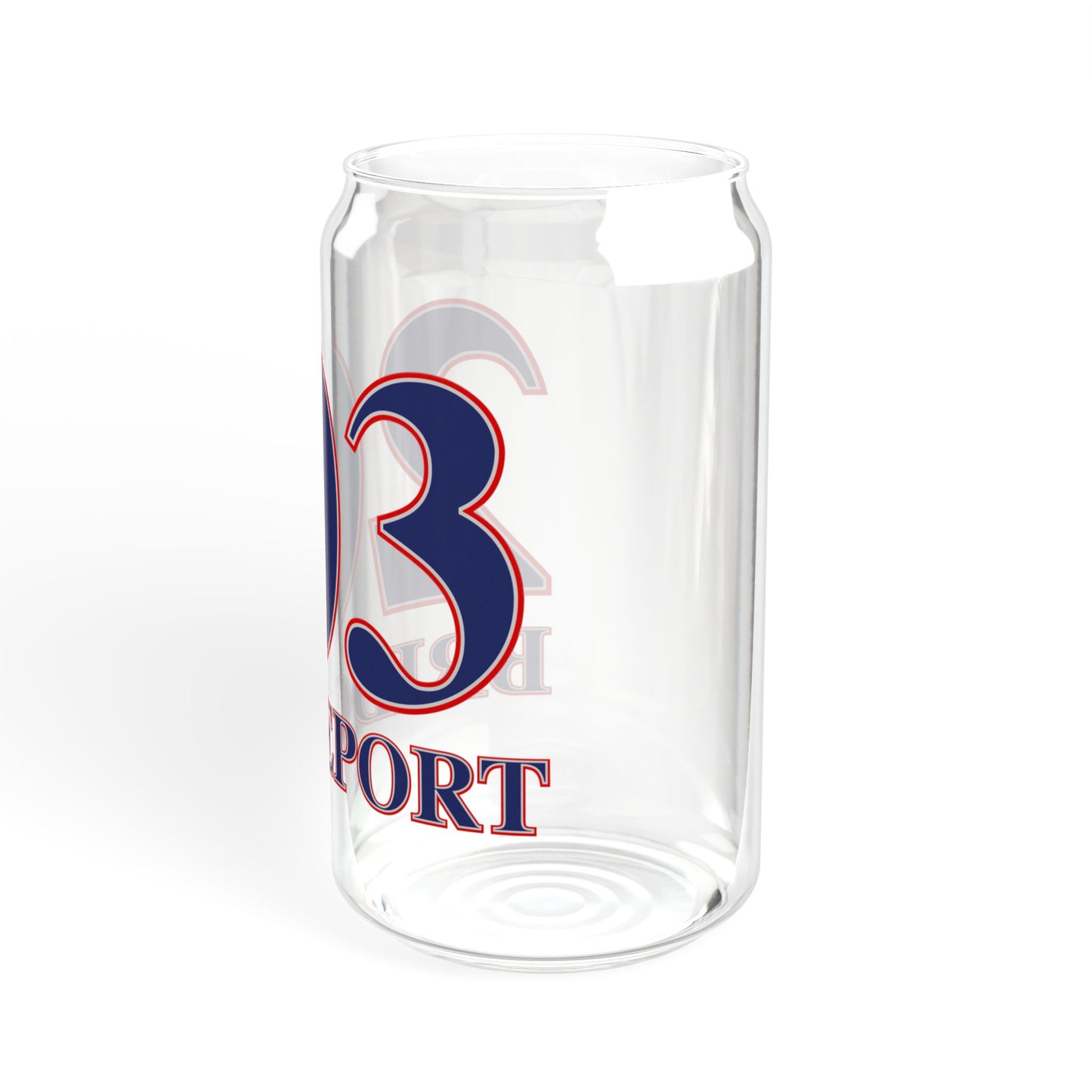 203 Bridgeport Red White & Blue Sipper Glass, 16oz