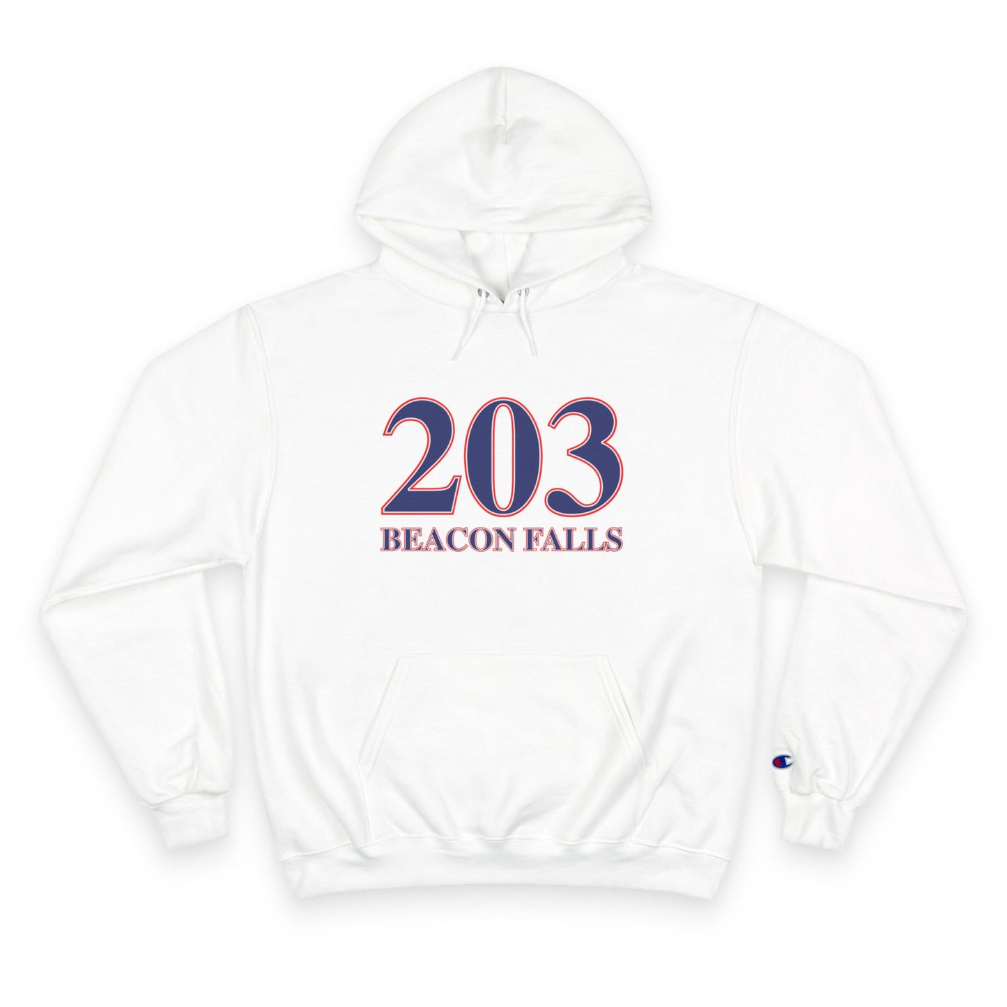 203 Beacon Falls Red White & Blue Champion Hoodie