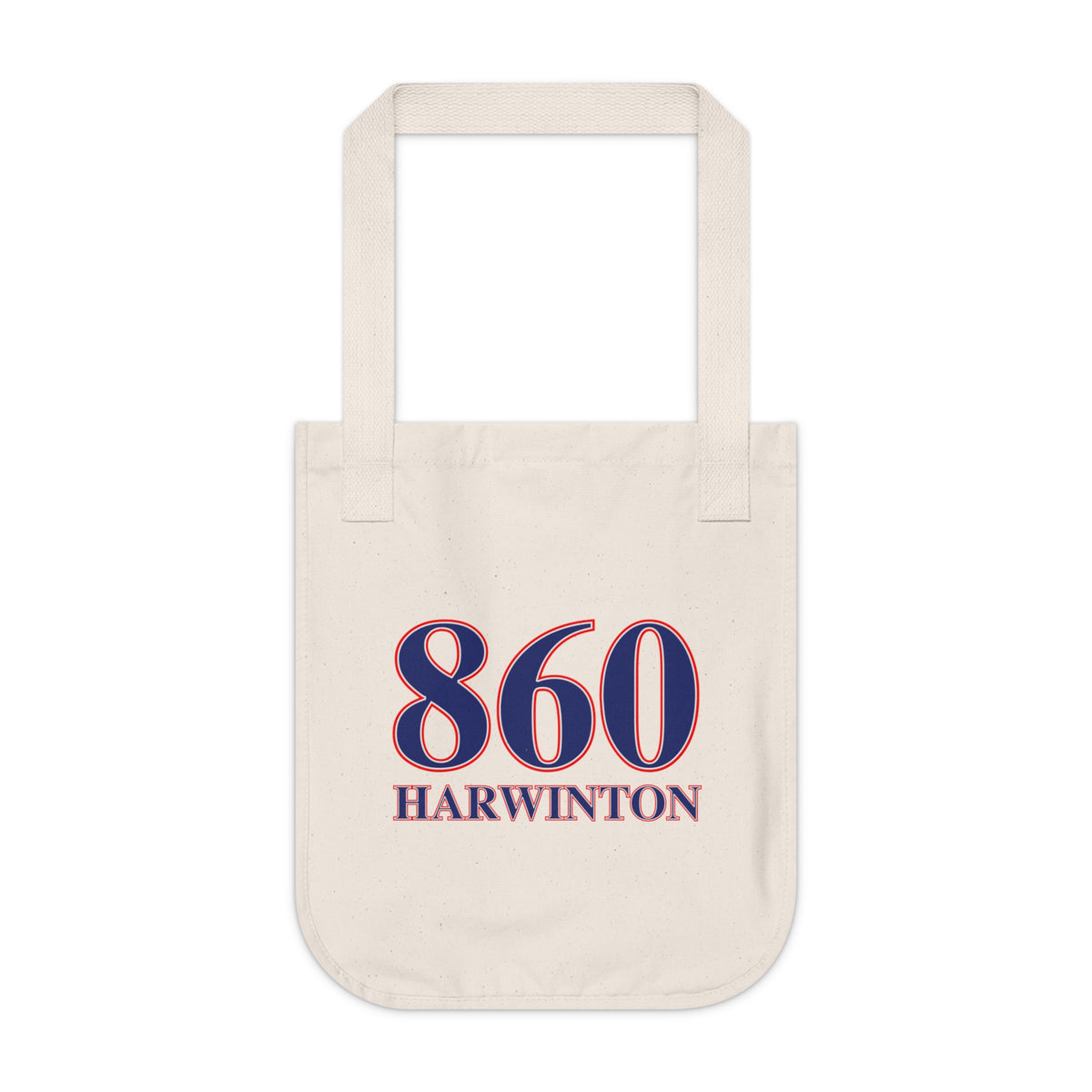 Harwinton Red, White & Blue Organic Canvas Tote Bag