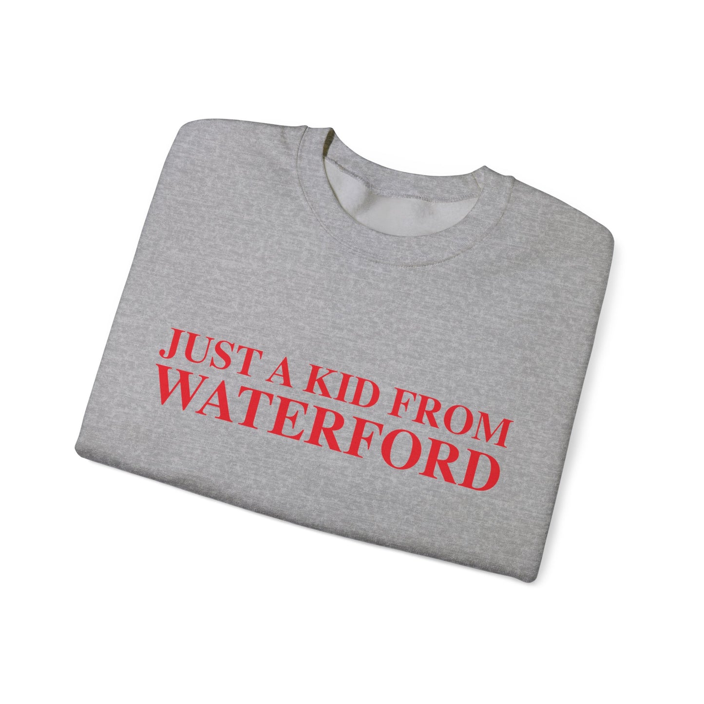 Just a kid from Waterford Unisex Heavy Blend™ Crewneck Sweatshirt