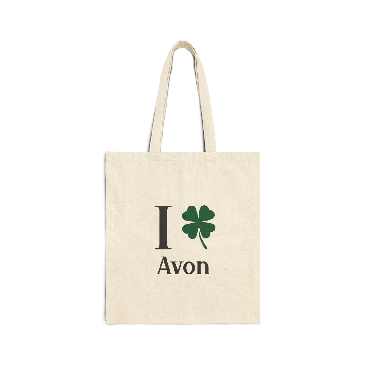 I Clover Avon Cotton Canvas Tote Bag