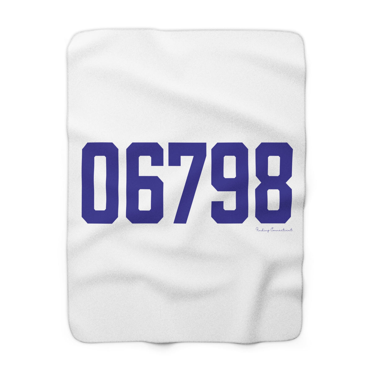 06798 Woodbury Connecticut Zip Code Sherpa Fleece Blanket