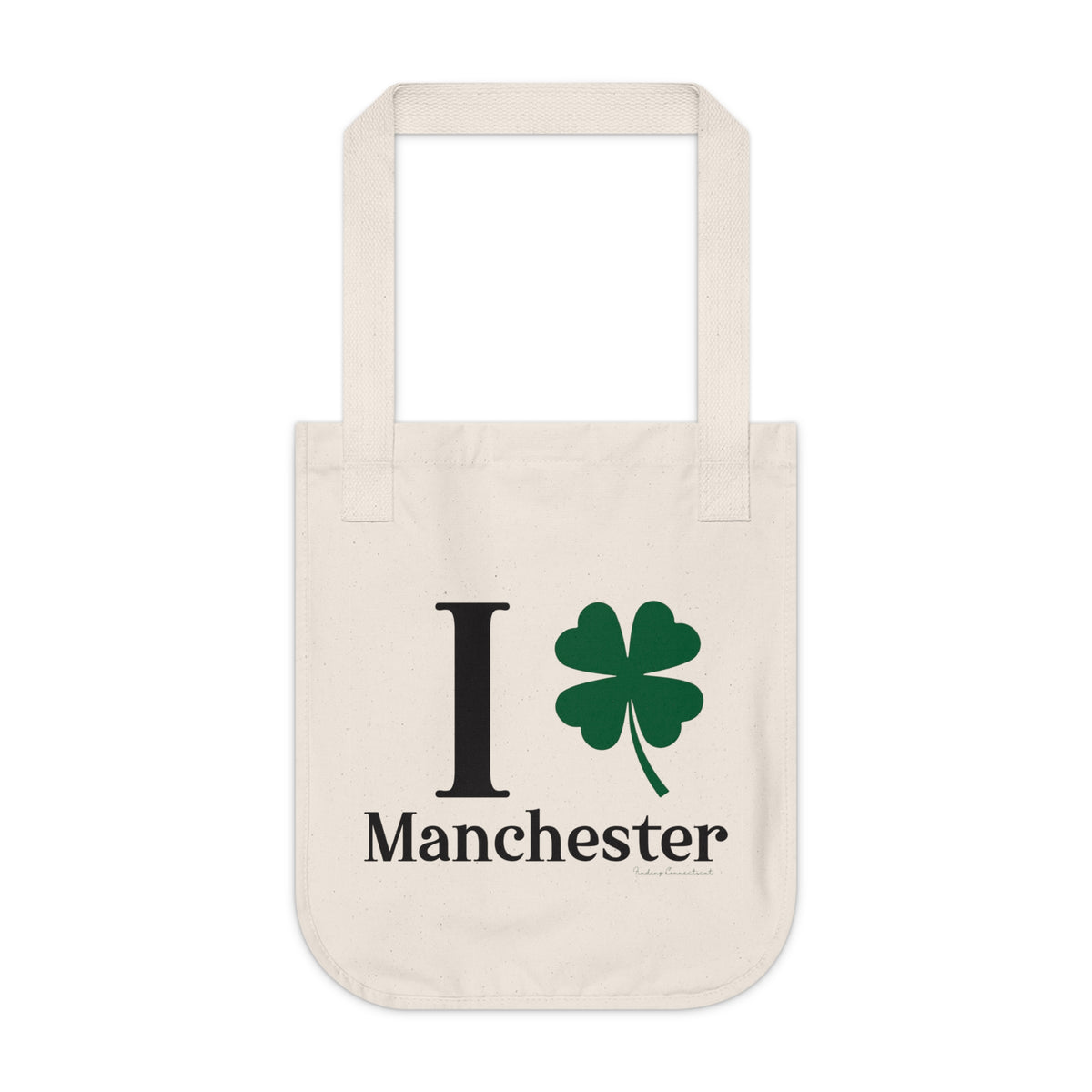 I Clover Manchester Organic Canvas Tote Bag
