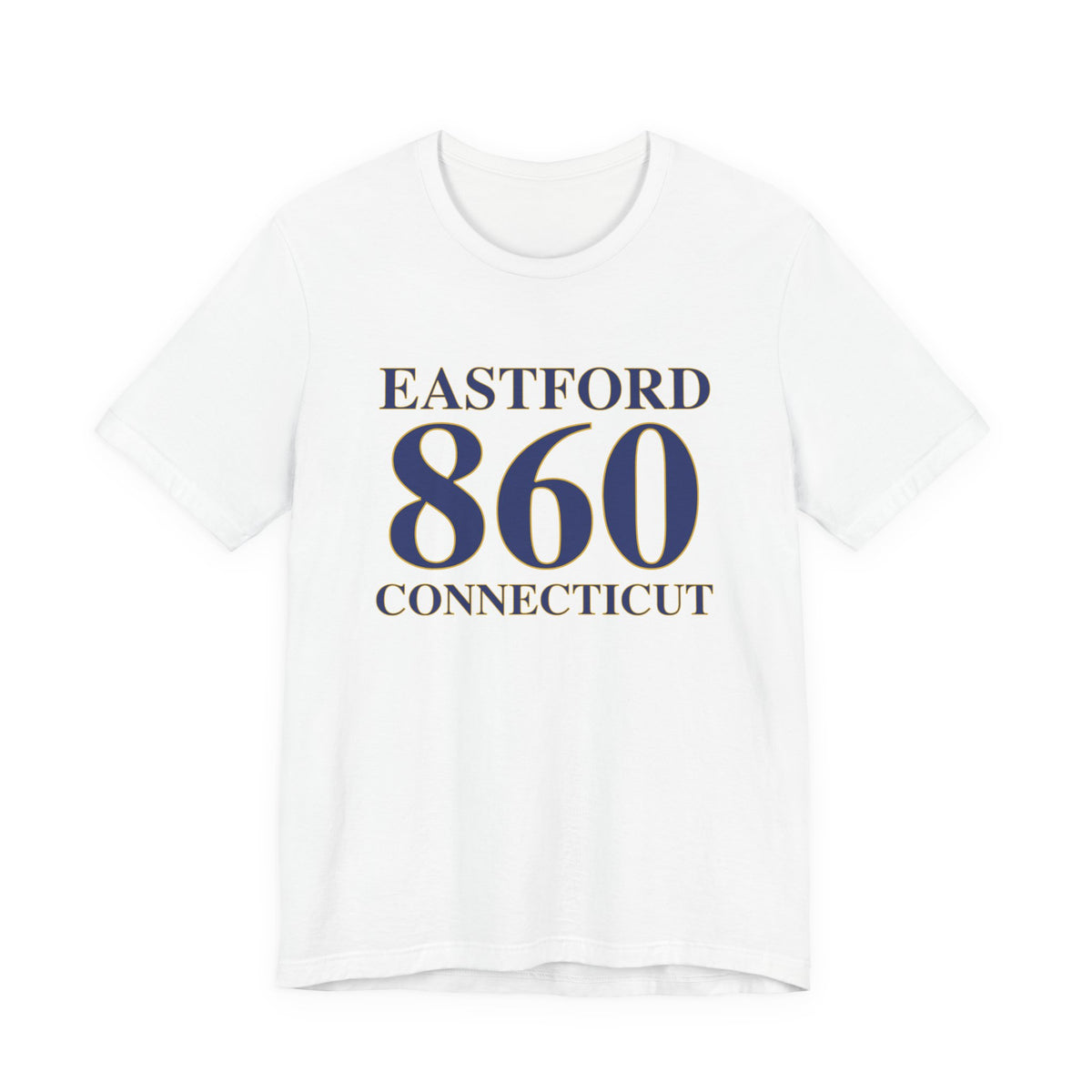 Eastford 860 Connecticut Unisex Jersey Short Sleeve T-Shirt