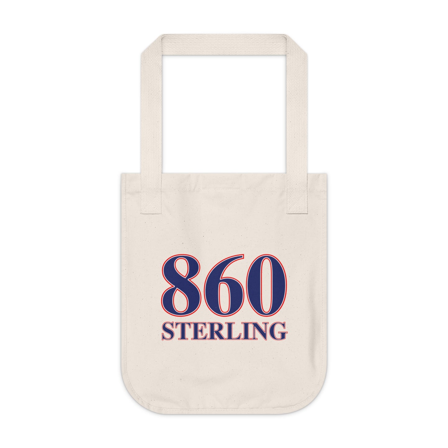 860 Sterling Red, White & Blue Organic Canvas Tote Bag