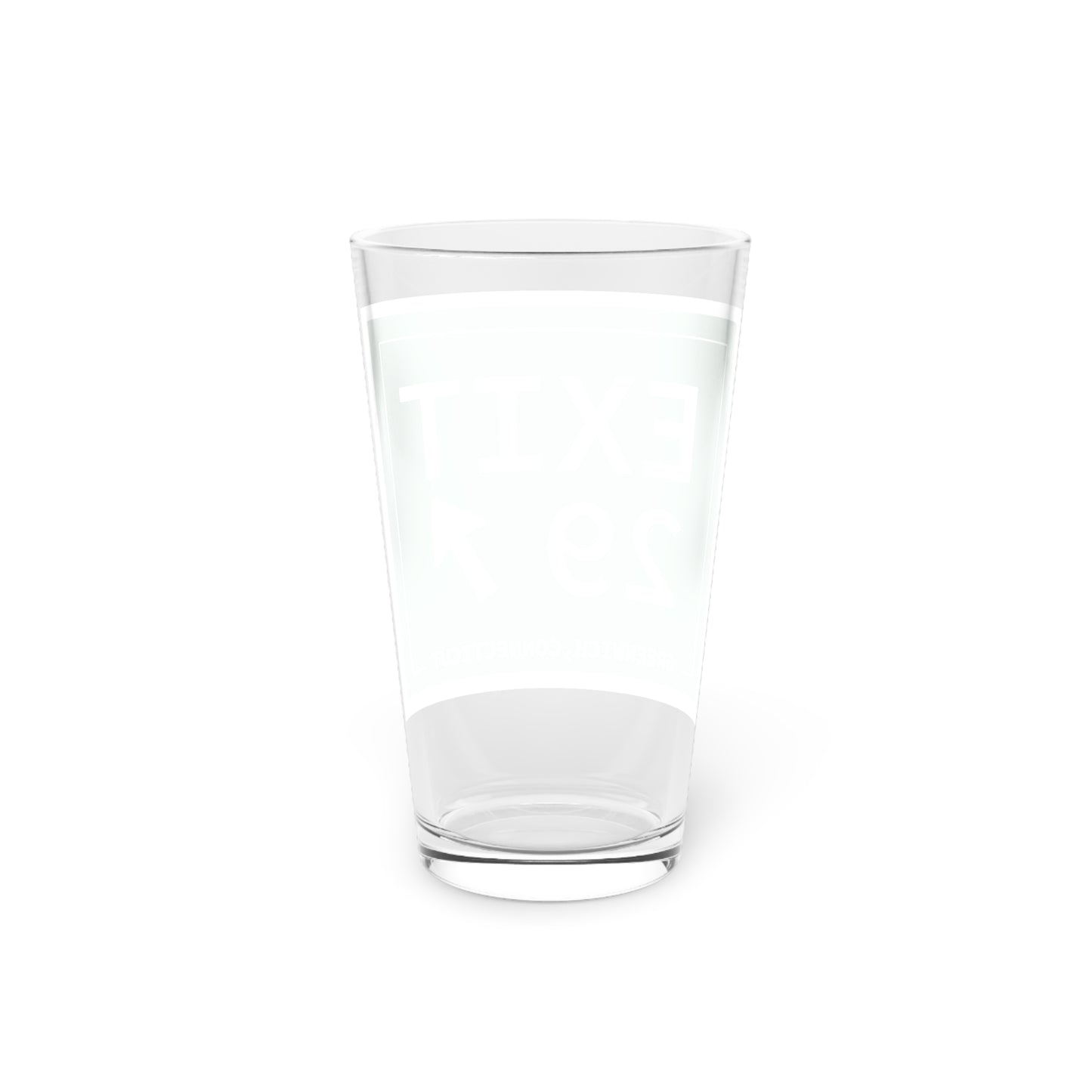 Vintage Exit 29 Merritt Parkway Sign Pint Glass, 16oz