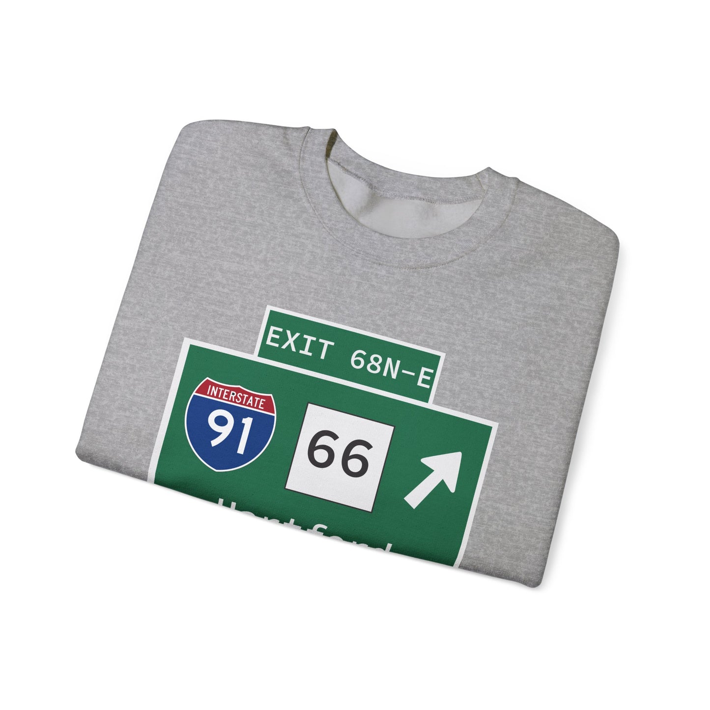 Vintage WCP Exit 68-NE Sign Unisex Heavy Blend™ Crewneck Sweatshirt