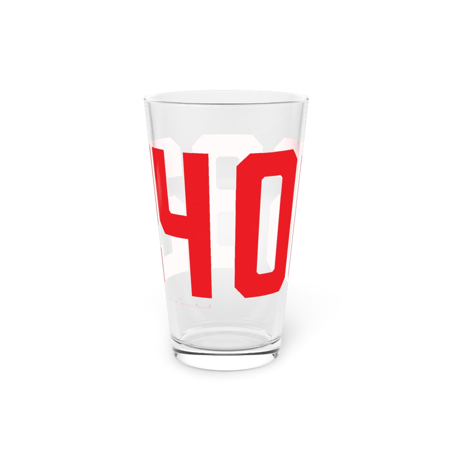 06824 Fairfield Connecticut Zip Code Pint Glass, 16oz