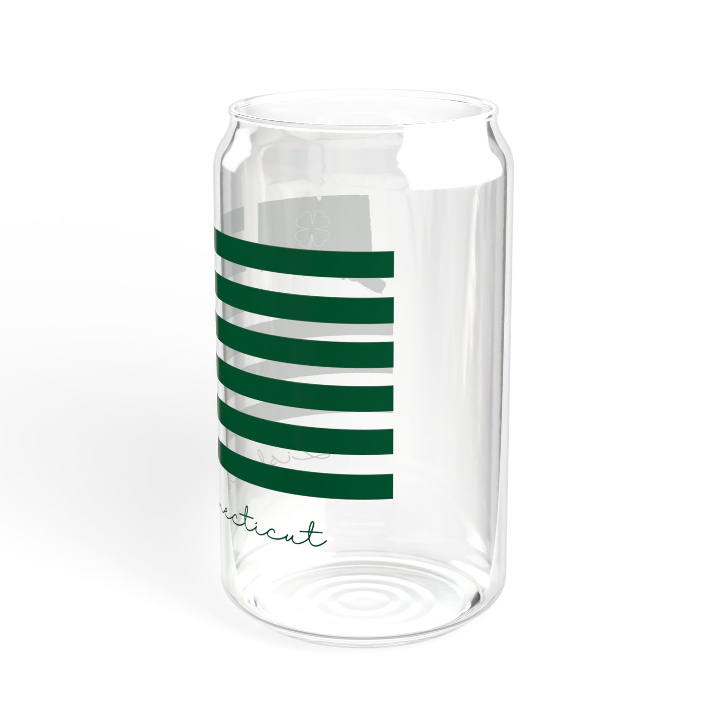 Lisbon Connecticut St. Patrick’s Day Flag Sipper Glass, 16oz