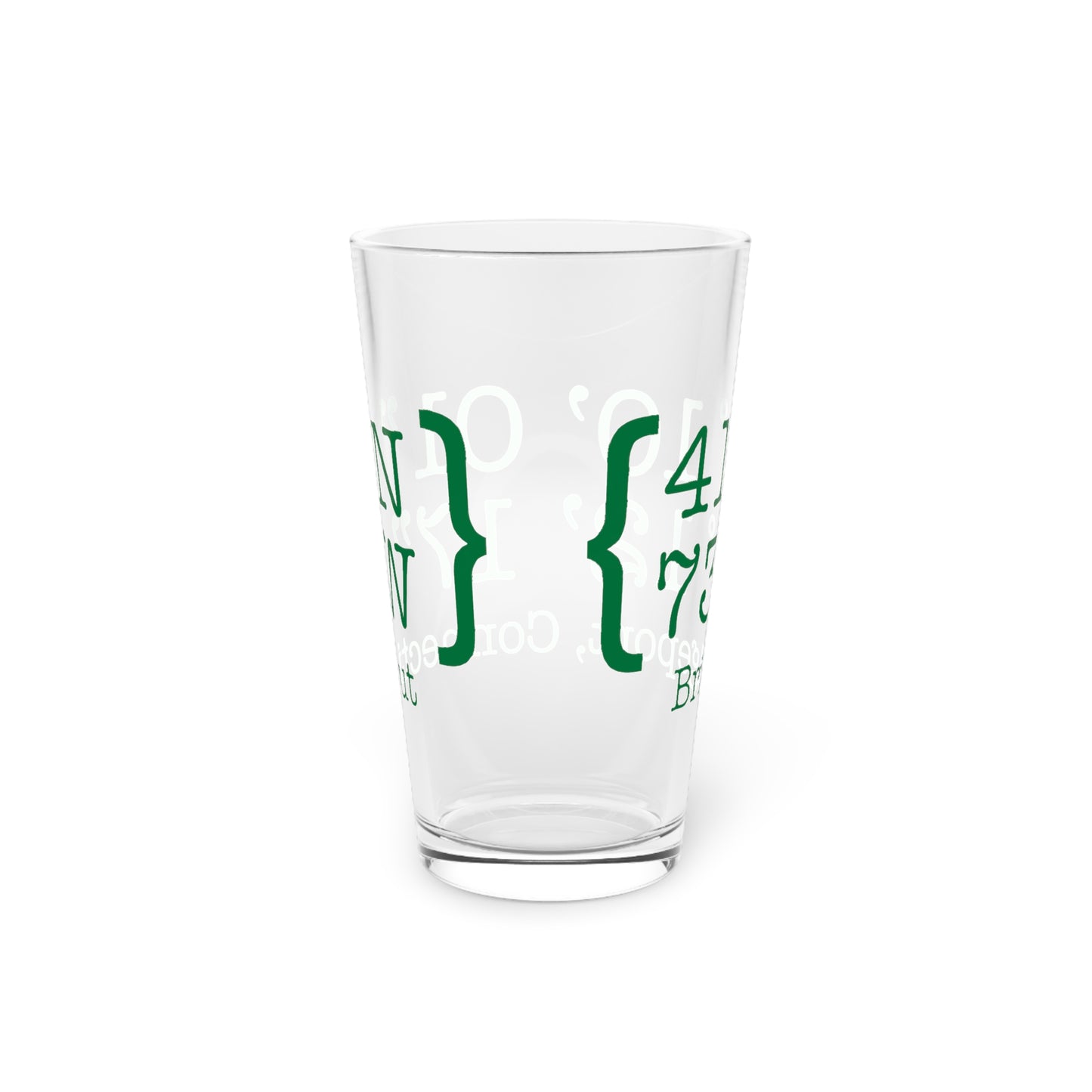 Bridgeport Coordinates Pint Glass, 16oz