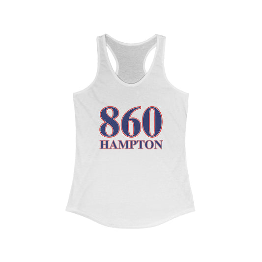 860 Hampton Red White & Blue Women's Ideal Racerback Tank Top