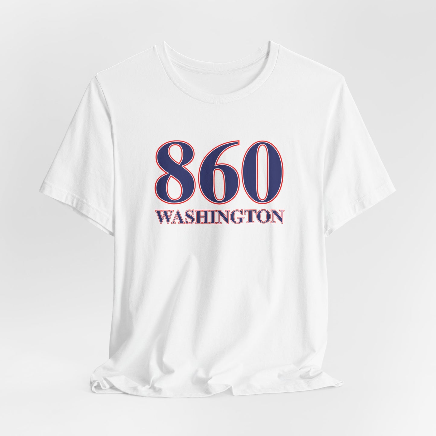 860 Washington Red White & Blue Unisex Jersey Short Sleeve T-Shirt